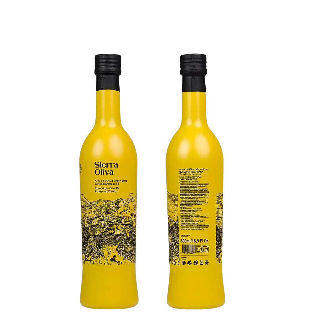 Sierra Oliva Premium Arbequina botella CRISTAL 500 ml