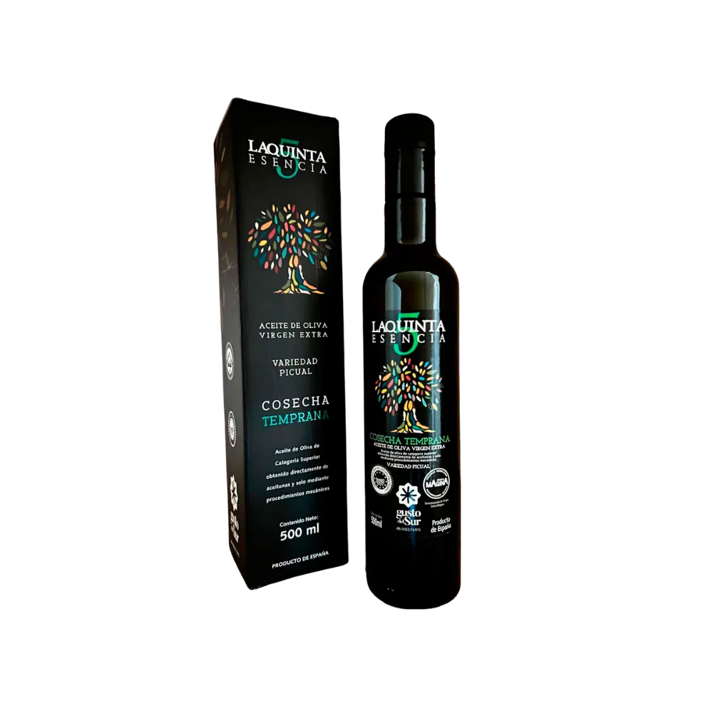 COSECHA TEMPRANA botella con estuche individual 500 ml Modelo Sandra 
