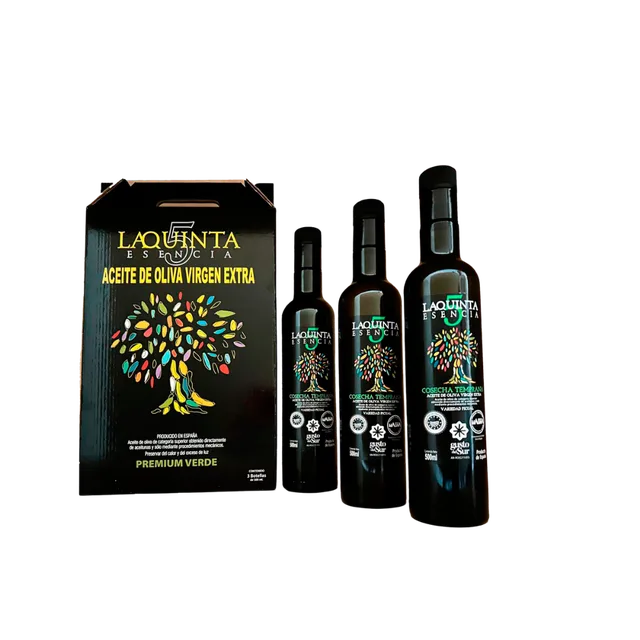 COSECHA TEMPRANA ESTUCHE 3 unidades botellas CRISTAL 500 ml  modelo Sandra